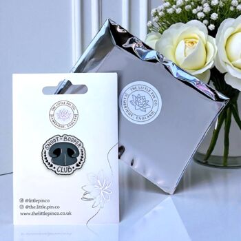 Snoot Booper Dog Nose Enamel Pin Badge, 2 of 8