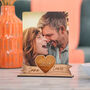 Personalised Wooden Photo Holder Frame For Valentine's, thumbnail 3 of 4