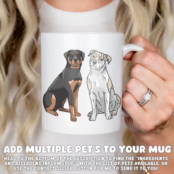 Custom Afghan Hound Dog Portrait Mug With Name, 3 of 9