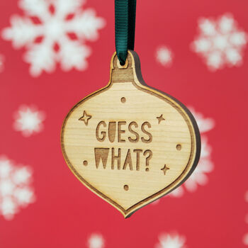 Personalised Surprise Bauble Christmas Tree Decoration, 4 of 4
