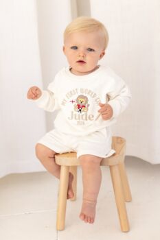 My First World Cup 2026 Personalised Name Football Sweatshirt, 3 of 5