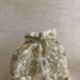 White Velvet Handcrafted Potli Bag, thumbnail 8 of 10