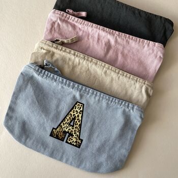 Personalised Leopard Print Accessory Bag, 2 of 3