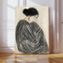Modern Stripy Woman Art Print, thumbnail 1 of 4