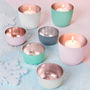 Pastel And Rose Gold Votive Holders, thumbnail 3 of 4