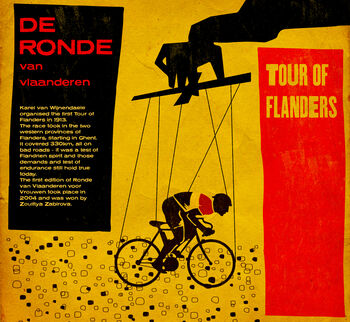 De Ronde Tour Of Flanders Puppeteer Cycling Poster, 3 of 4
