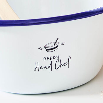 Personalised Daddy And Me Mixing Bowl Set, 7 of 9