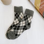 Extra Thick Argyle Check Wool Socks For Men, thumbnail 8 of 11