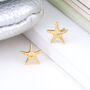 Mini 18ct Gold Starfish Stud Earrings, thumbnail 3 of 7