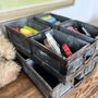 Vintage Industrial Bread Moulds Storage Boxes, thumbnail 4 of 10