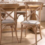 Set Of Two Nemours Wooden Café Dining Chairs, thumbnail 1 of 2