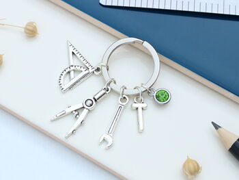Engineer Personalised Keyring Engineering Student, Graduation Gift, 3 of 8