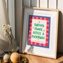 Personalised 'Through Chaos, Coffee And Everything' Friendship Print, thumbnail 7 of 8