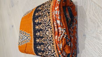 Handmade Kantha Cotton Throw Blanket Handmade In Dhaka, 3 of 12