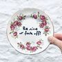 Be Nice Or Fuck Off Upcycled Vintage Plate, thumbnail 1 of 9