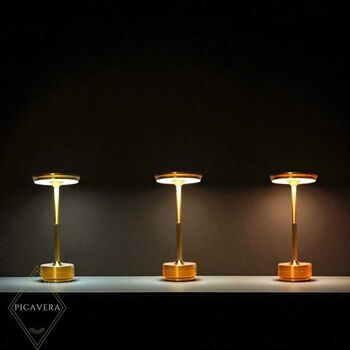 LED Table Lamp: Cordless Dimmable Touch Light, 2 of 8