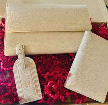 Personalised Travel Wallet Grained Leather Vegan, 10 of 12