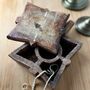 Authentic Handcarved Antique Indian Spice Box, thumbnail 1 of 3
