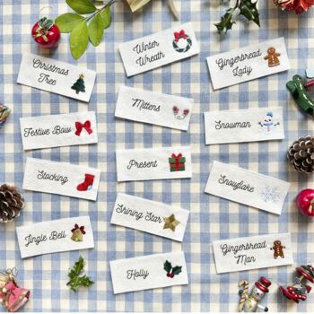 Christmas Embroidered Name Patch For Stockings And Santa Sacks, 3 of 9