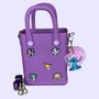 Teens Croc Charm Crossbody Minibagg, Eight Colours, Choose Charms, thumbnail 3 of 8