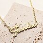 Fearless Script Taylor Swift Inspired Necklace In Stainless Steel With Adjustable Chain, thumbnail 5 of 7