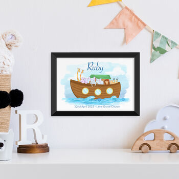Personalised Noah's Ark Framed Wall Print, 4 of 12