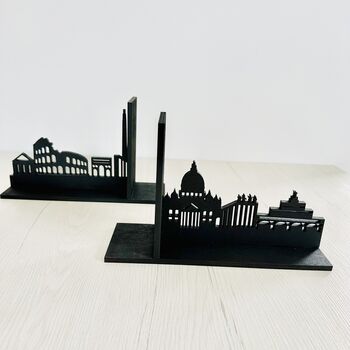 Rome Skyline Modern Bookends, 2 of 3