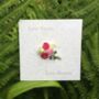 Roses Bunch Of Assorted Colours Brooch, thumbnail 2 of 4