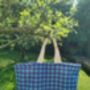 Quilted Maxi Tote Bag In Gingham, thumbnail 3 of 5