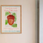 Personalised Best Teacher Gift Great Oaks Grow Art Print, thumbnail 3 of 5