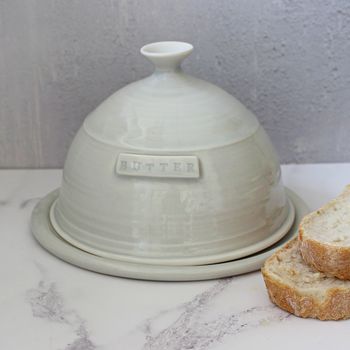 Hand Thrown Porcelain Butter Dish, 3 of 4