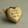 Chunky Gold Heart Locket Necklace, thumbnail 1 of 9