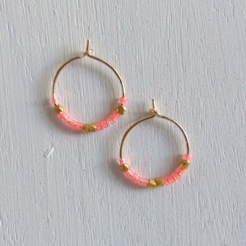 Petite Fair Trade And Neon Delica Hoops, 10 of 10