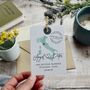 Save The Date Luggage Tag Map Wedding Invitation, thumbnail 1 of 6