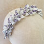 Lilac Crystal And Pearl Headband, thumbnail 4 of 5