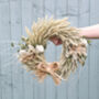 Handmade Woodland Dried Flower Wreath, thumbnail 1 of 11
