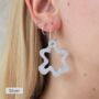 Statement Leather Wave Earrings, thumbnail 7 of 10