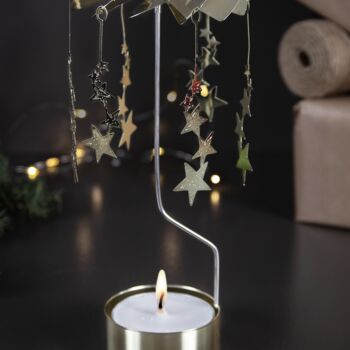 Shooting Star Candle Spinner Tealight Decoration, 2 of 4