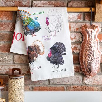 Gobblers Bird Cotton Tea Towel, 3 of 3