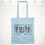 Bride Blue Floral Box Wedding Tote Bag, thumbnail 1 of 2