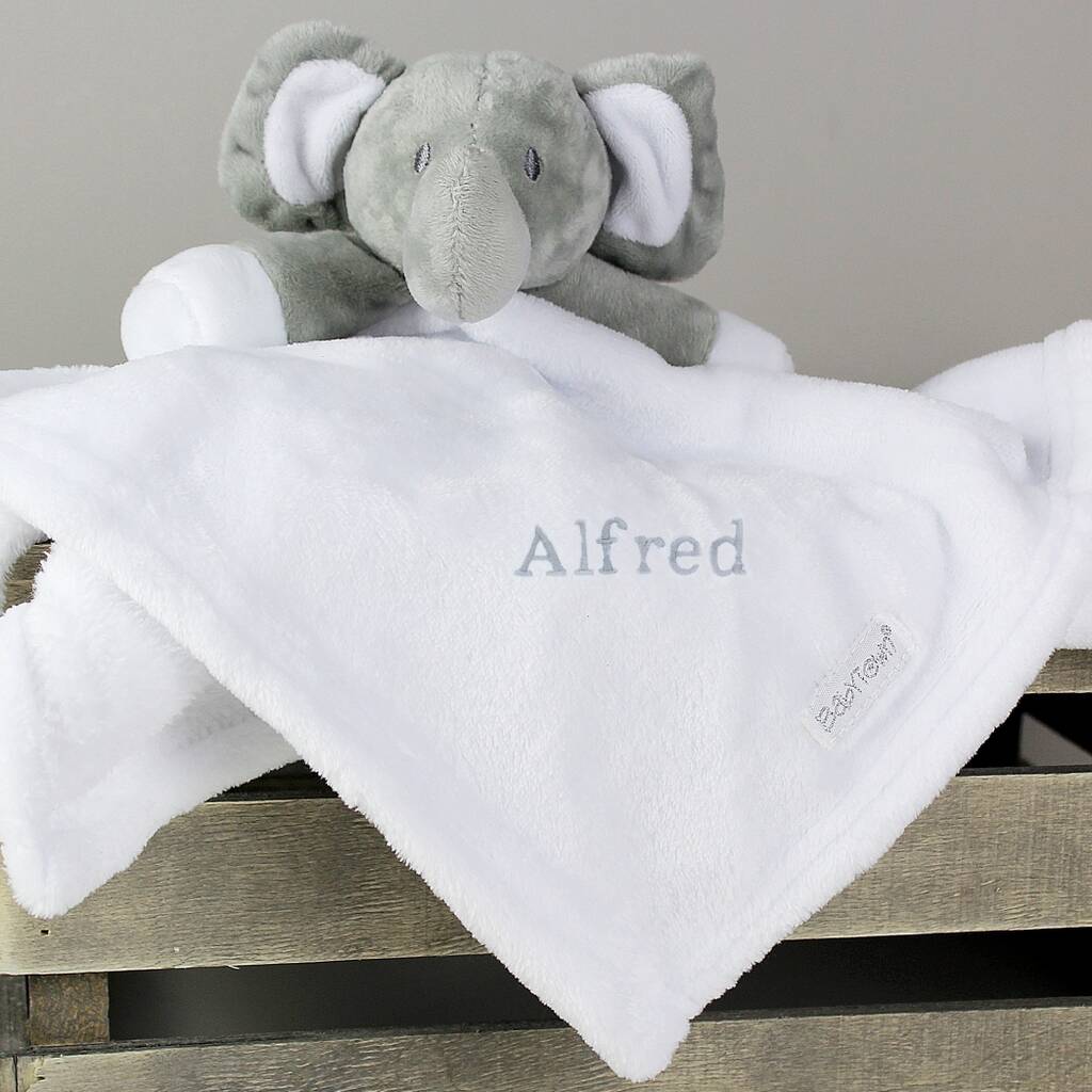 Personalised Plush Baby Comforter And Toy By When I Was a Kid