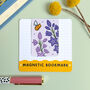 July Magnetic Birth Flower Bookmark Larkspur, thumbnail 1 of 7