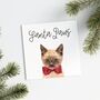 Personalised Pet Christmas Bow Card, thumbnail 6 of 10