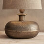 Antique Brass Hammered Lamp Base, thumbnail 2 of 4