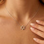 Gold Or Silver Star Of David Pendant Necklace, thumbnail 2 of 7