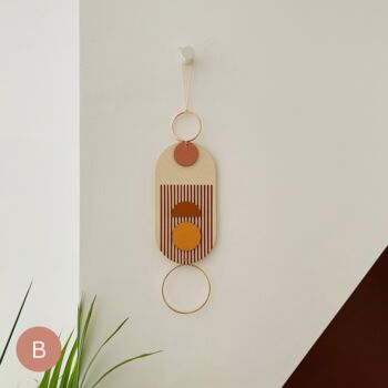 Small Warm Tones Modern Style Wall Hanging, 2 of 5
