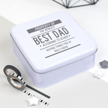 Personalised Best Dad Tin, 2 of 4
