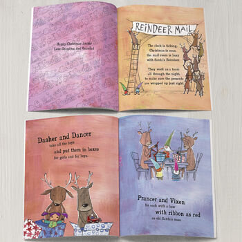 Personalised Christmas Reindeer Story Book, 2 of 8
