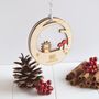 Personalised Baby's First Christmas Hedgehog Bauble, thumbnail 5 of 7