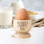 Personalised Wooden Good Egg Cup, thumbnail 6 of 6